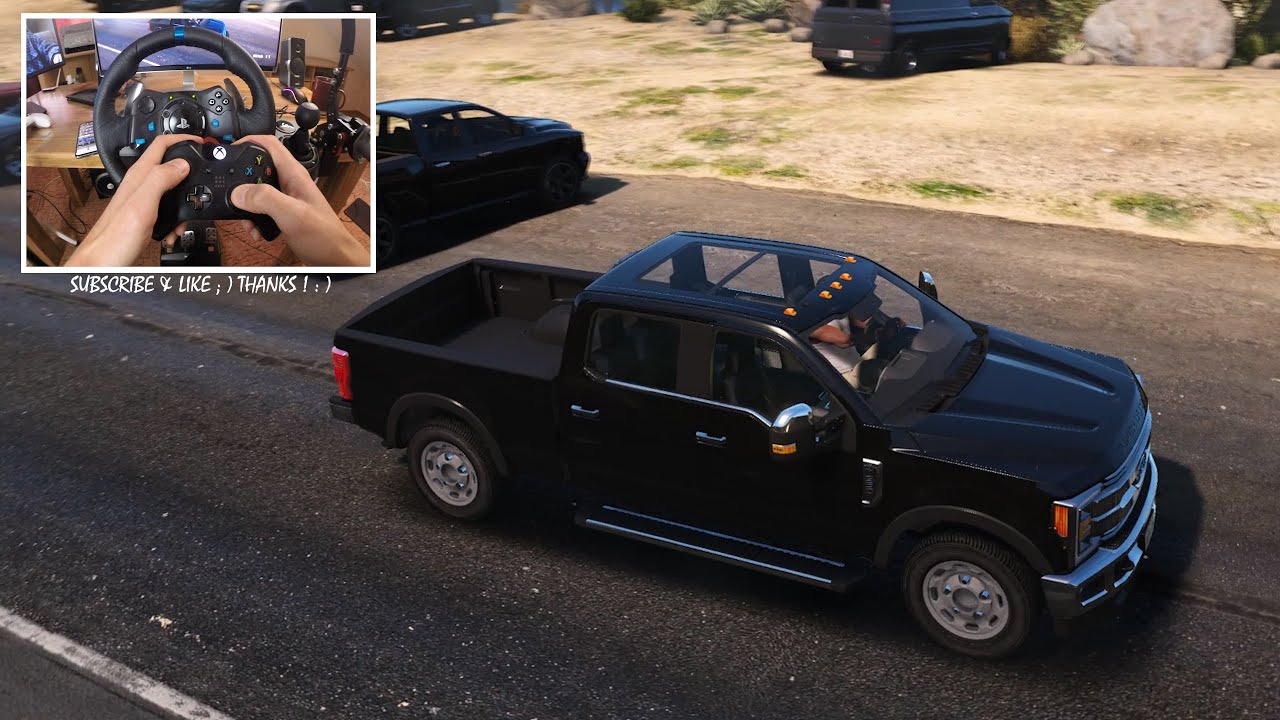 2019 Ford F350 SuperDuty LARIAT - GTA V | Logitech G29 🔥 When GTA VI ? Who waiting?