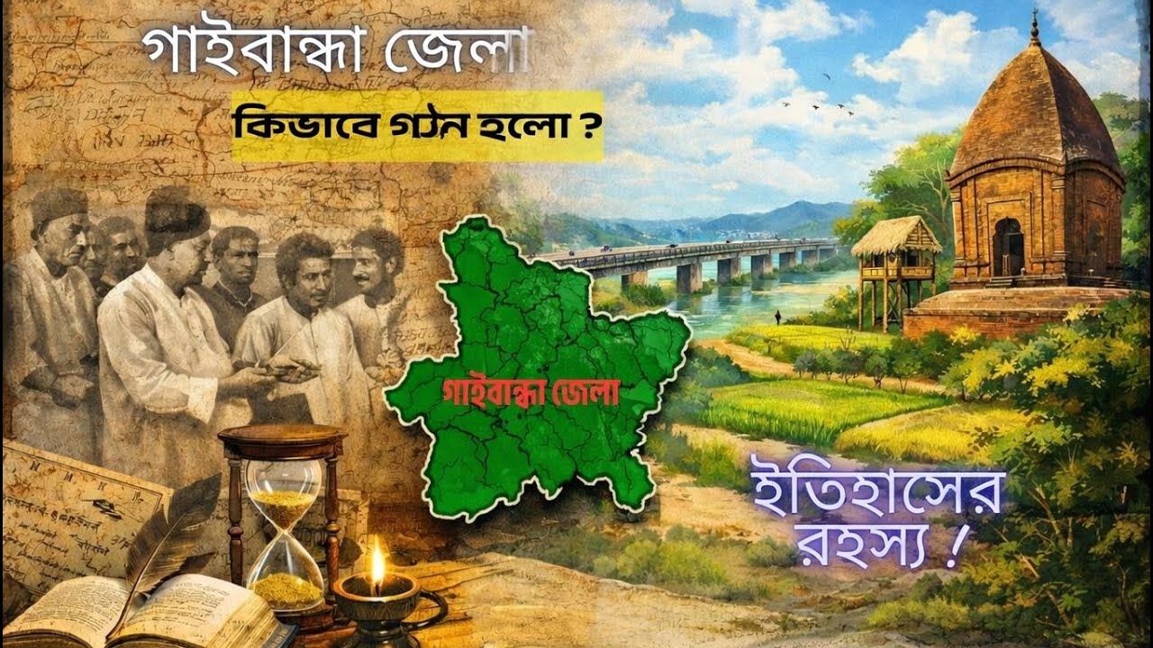 গাইবান্ধা নামের জেলা কিভাবে গঠিত হলো? জানুন  ইতিহাসের রহস্য