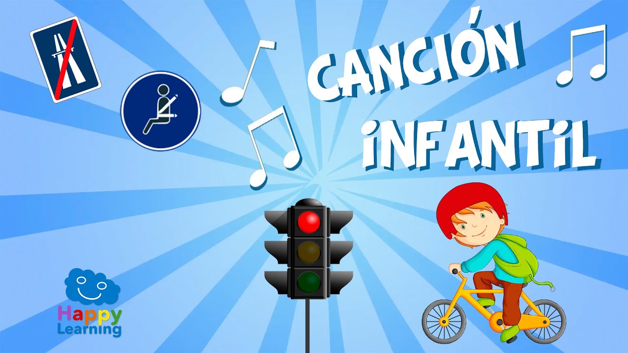 Rojo nos paramos, verde circulamos. Canción sobre la seguridad vial.