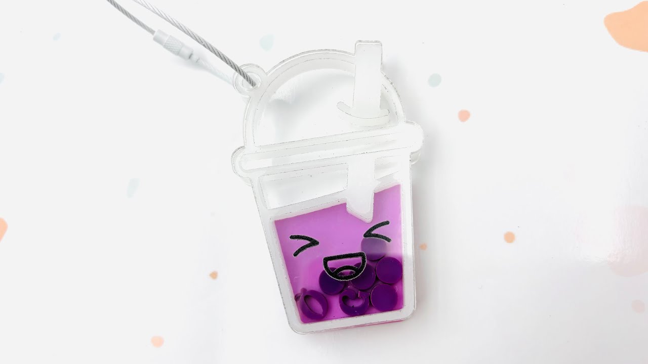 Kawaii Bubble Tea Keychain Assembly