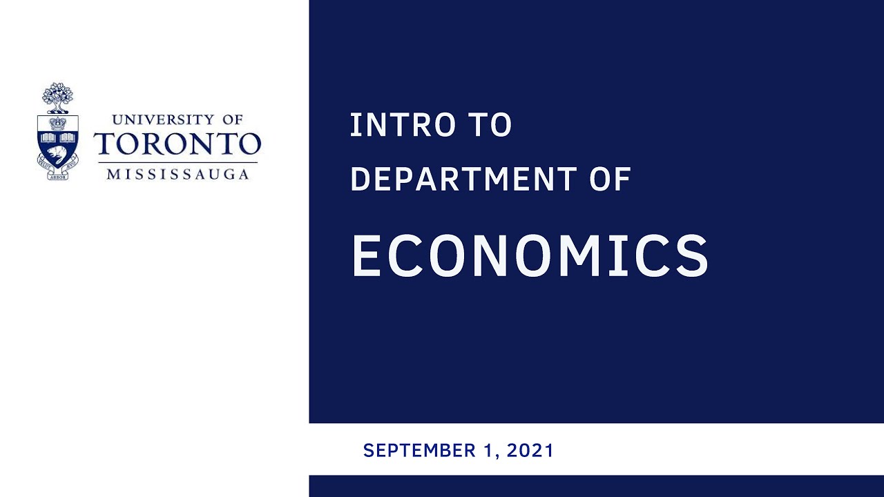 Intro to UTM Economics Sep 1 2021