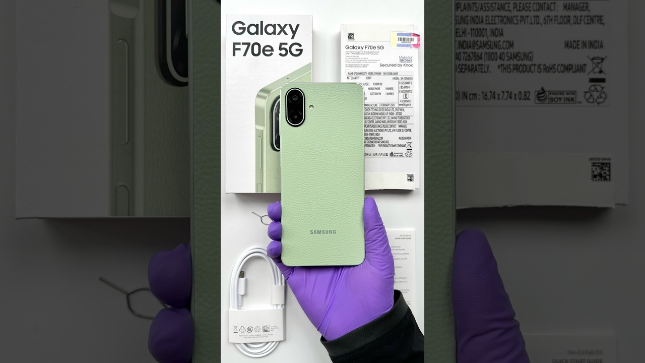 Samsung Galaxy F70e 5G Unboxing - ASMR #shorts