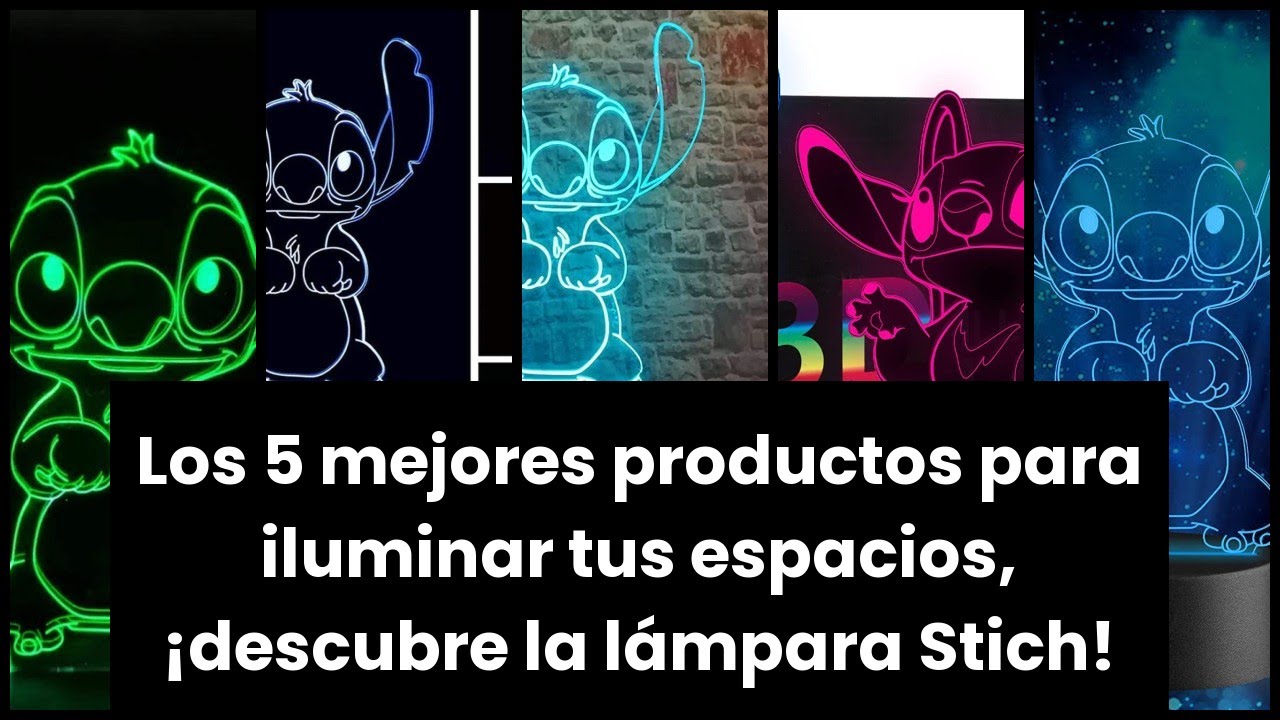Lampara stich: Los 5 mejores productos para iluminar tus espacios, &iexcl;descubre la l&aacute;mpara Stich!