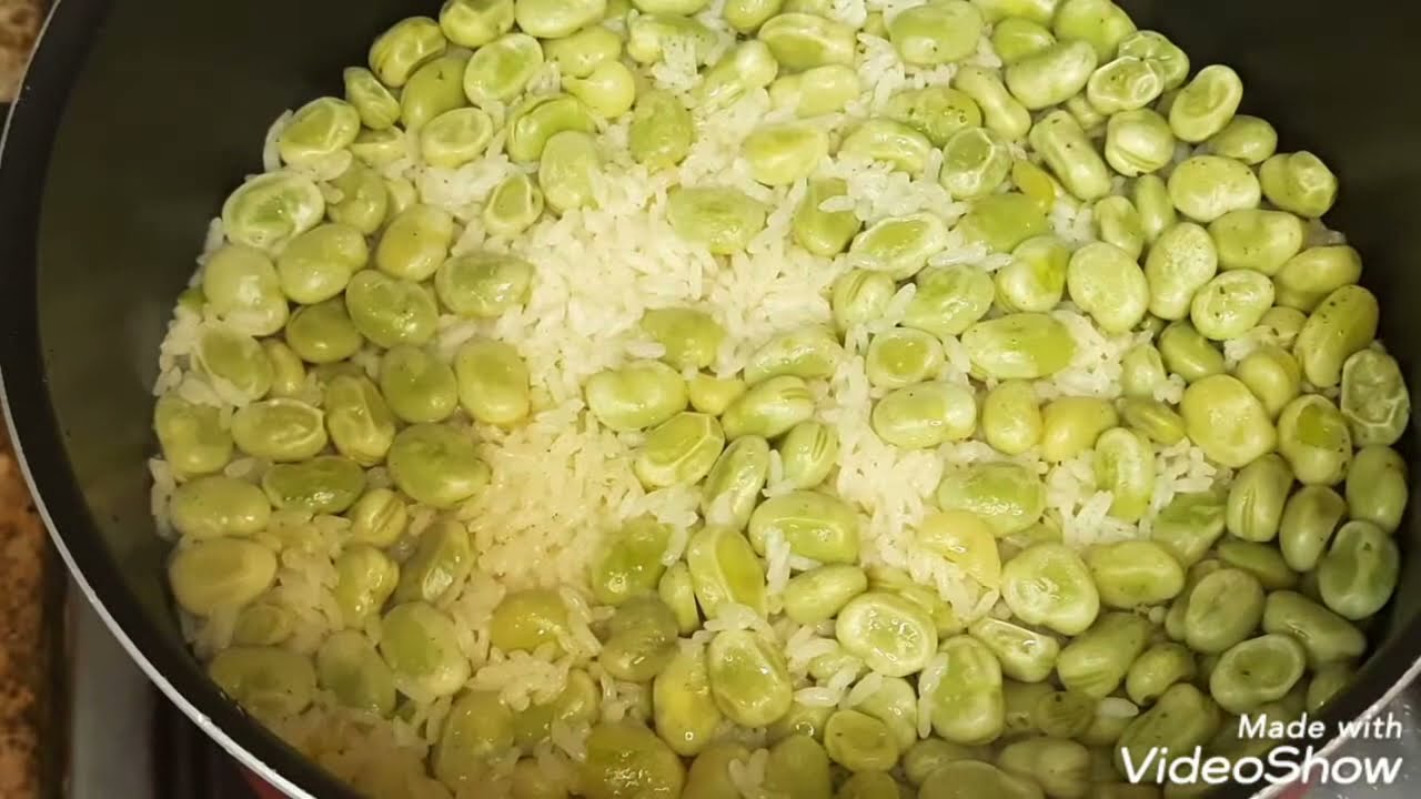 أطيب رز فول بدون لحمة وسهلة وسريعة#المطبخ الشامي بالامارات
