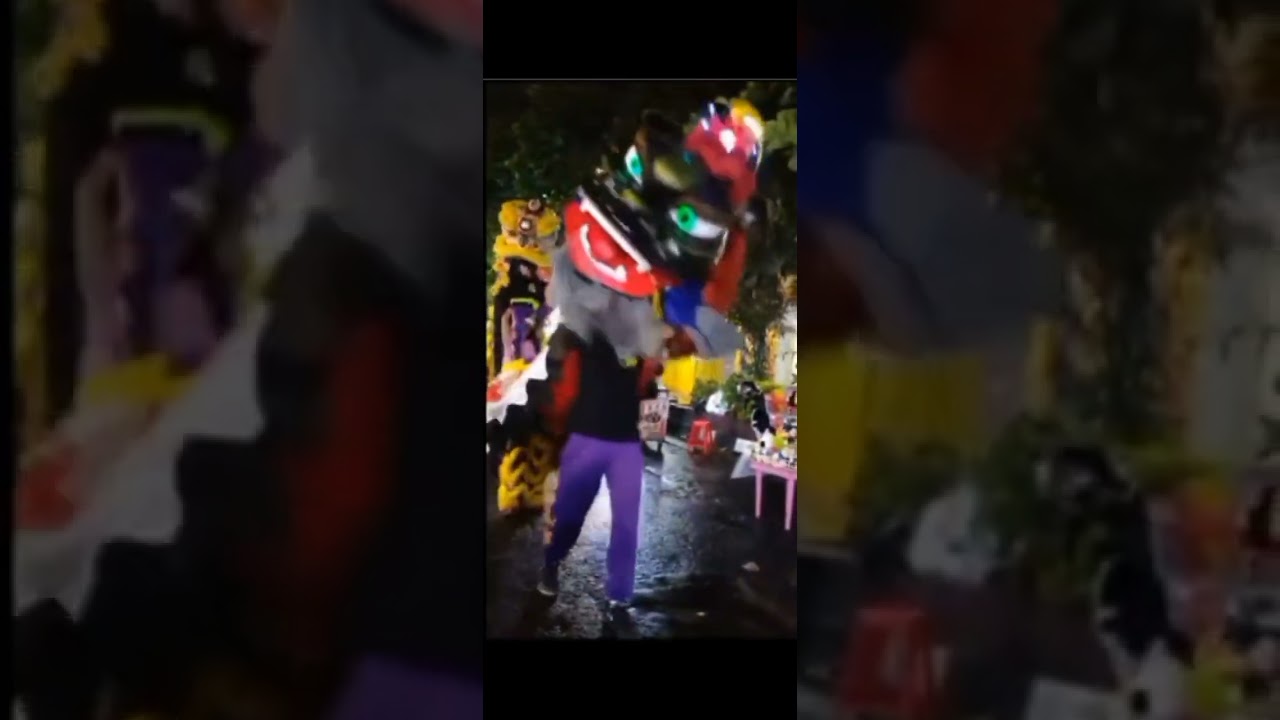Gie say dan barongsai dijalan #liondance #m&uacute;al&acirc;n #barongsai #giesay