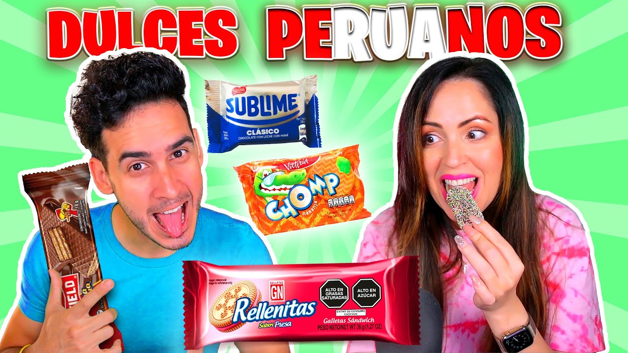 PROBANDO DULCES PERUANOS CON @SandraCiresPlay ! Probando dulces