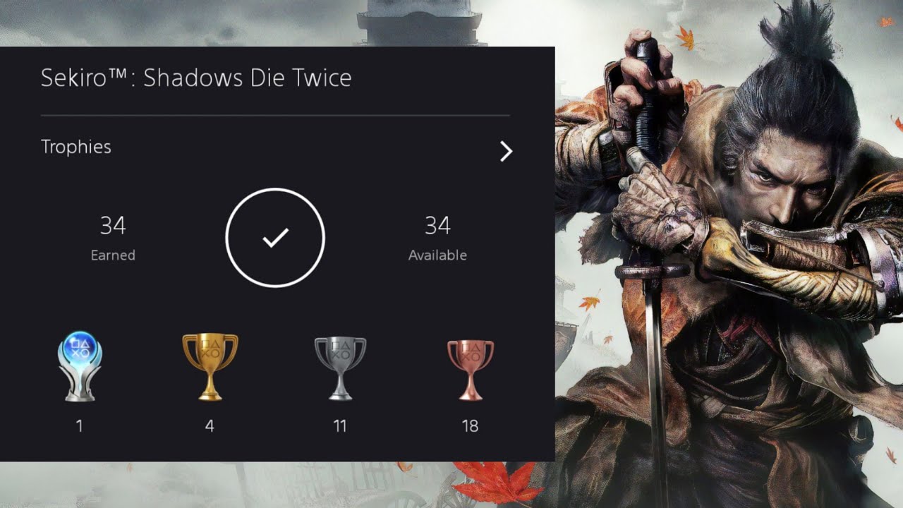 Sekiro: Shadows Die Twice- Analise de troféus [GUIA DE PLATINA]