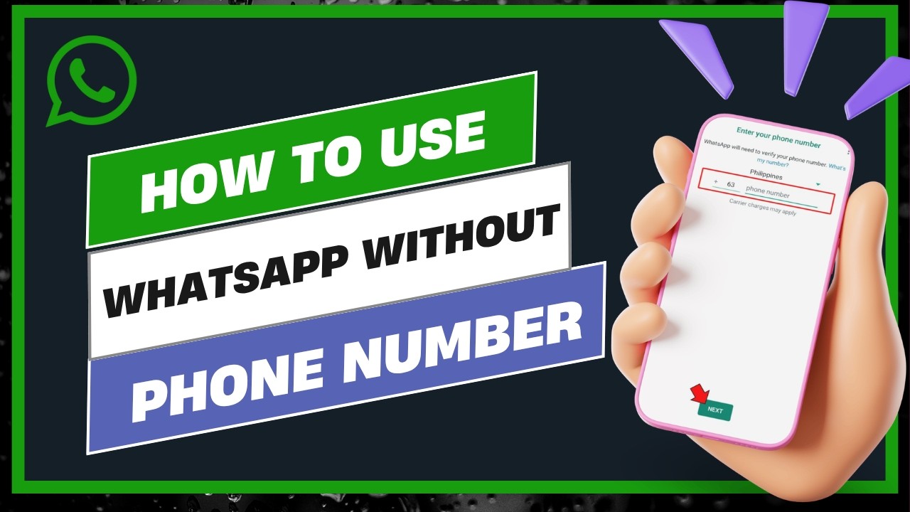 How To Use WhatsApp Without Phone Number !