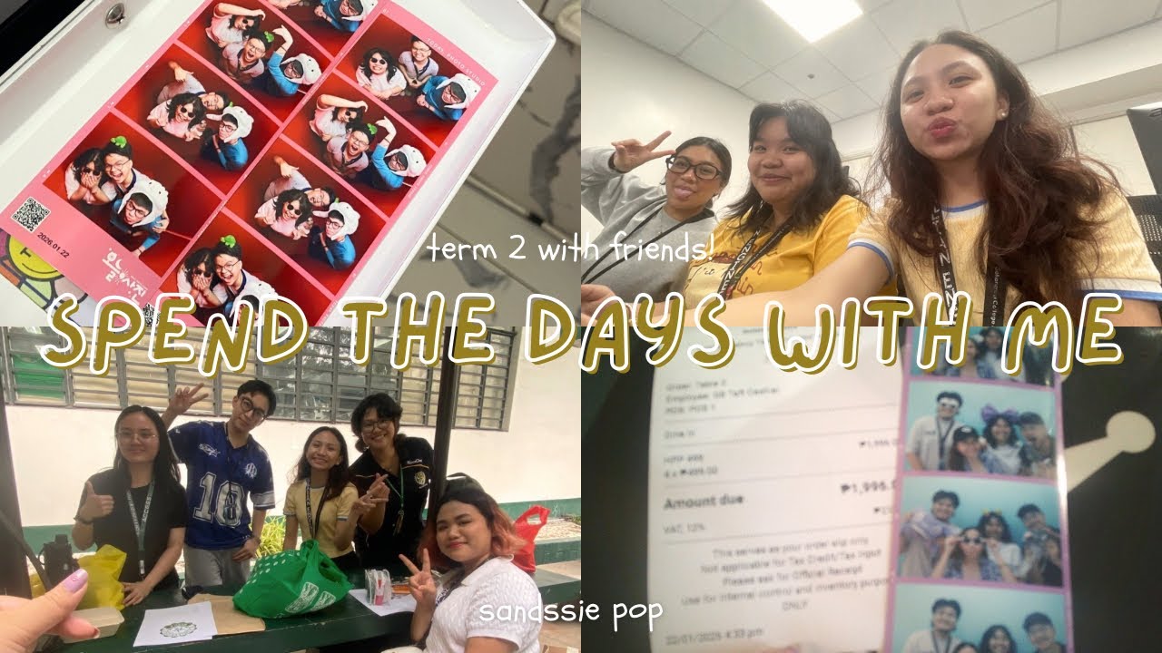 a with friends vlog—exchange gifts, sponty intra, samgyup, class, & (ofc) photobooths!!! || DLSU