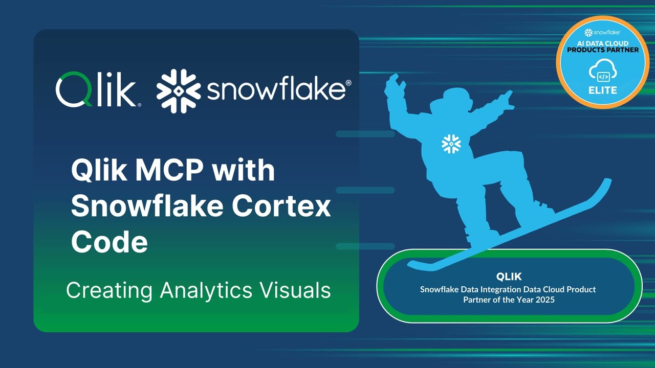 Qlik MCP and Snowflake Cortex Code: Automate Building Analytics Reporting
