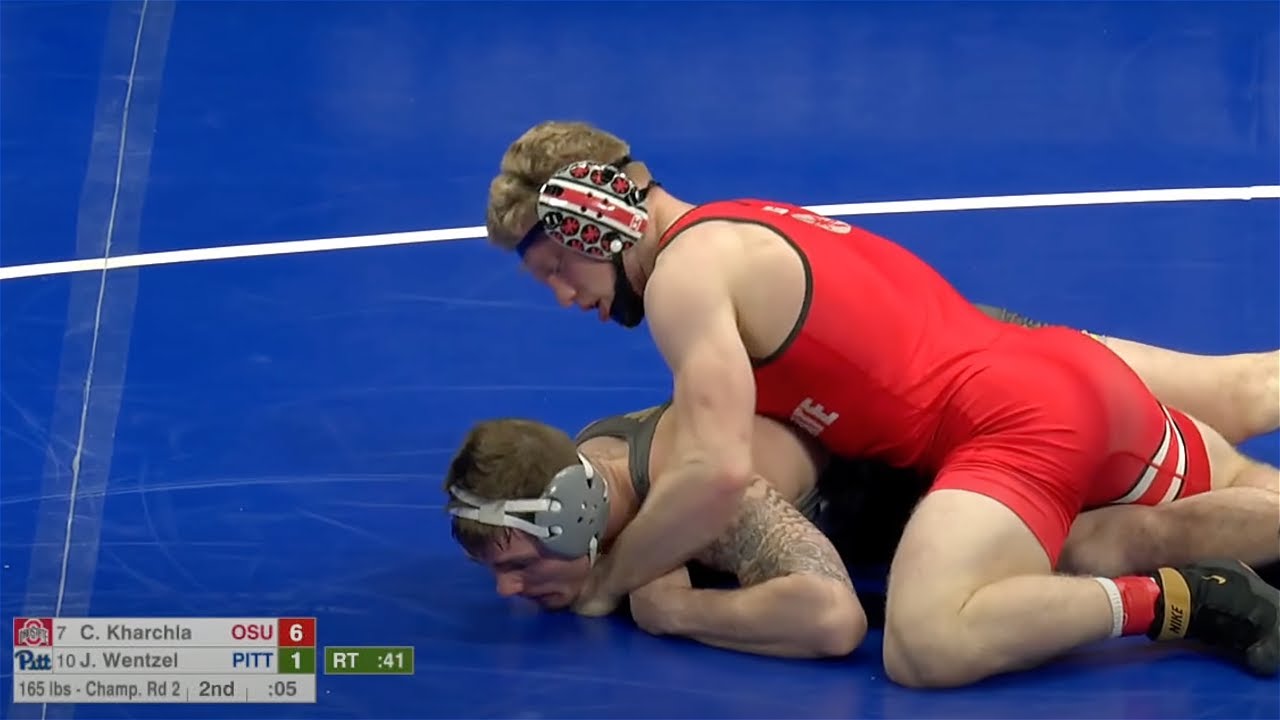 165lbs Carson Kharchla (Ohio State) vs Jake Wentzel (Pitt)