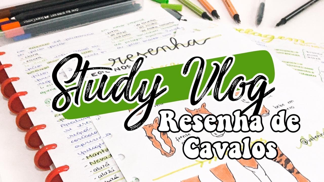 STUDY VLOG - Resenha de Cavalos, Produção Animal | Veterinanda