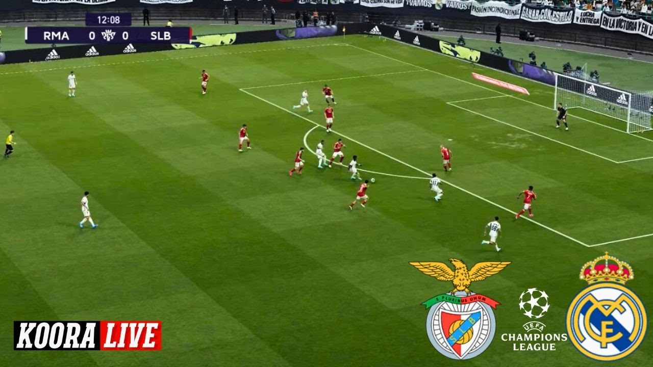 مباراة ريال مدريد ضد بنفيكا | دوري أبطال أوروبا 2026 Real Madrid vs Benfica | PES Gameplay