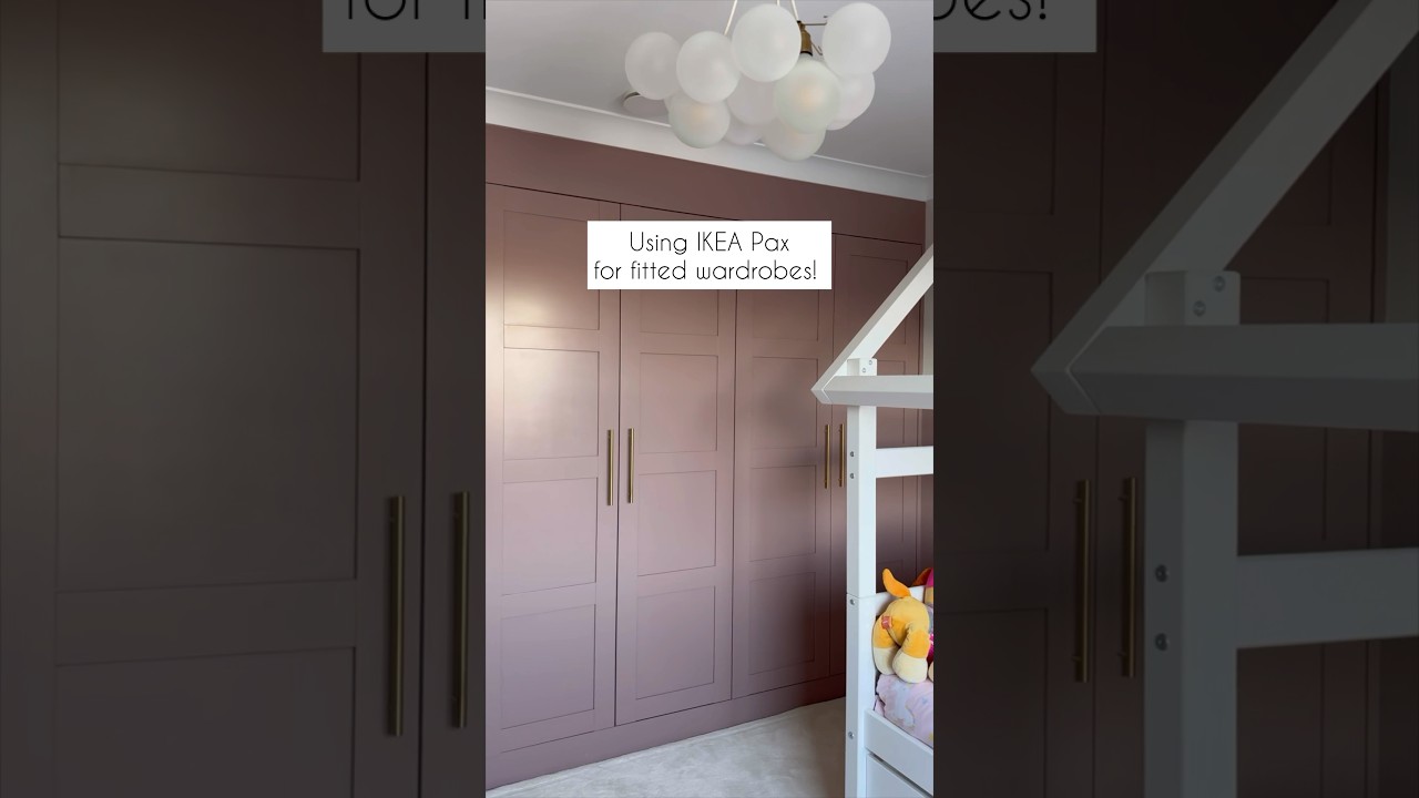 Using IKEA pax to make bespoke looking wardrobes! #ikeapax #ikeahacks #ikeawardrobes #ikea #ikeatips