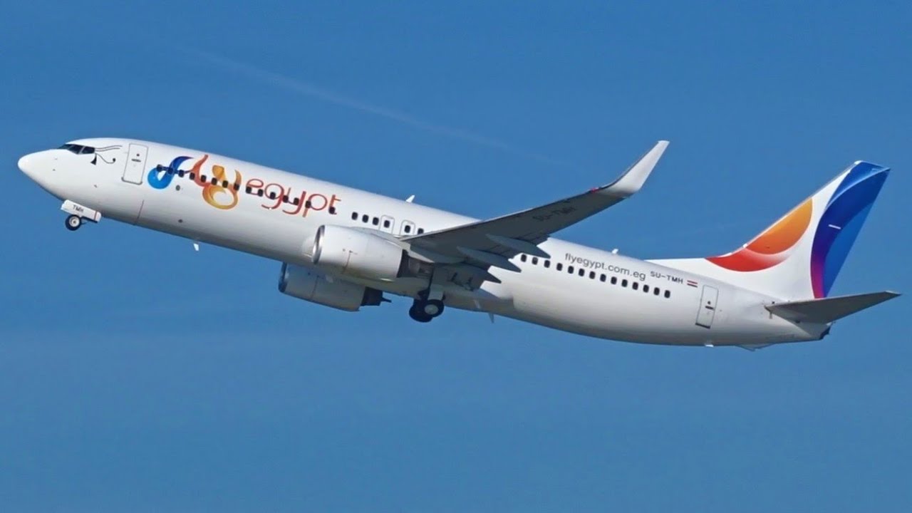 [FullHD] FlyEgypt Boeing 737-800(WL) takeoff at Zurich/ZRH/LSZH