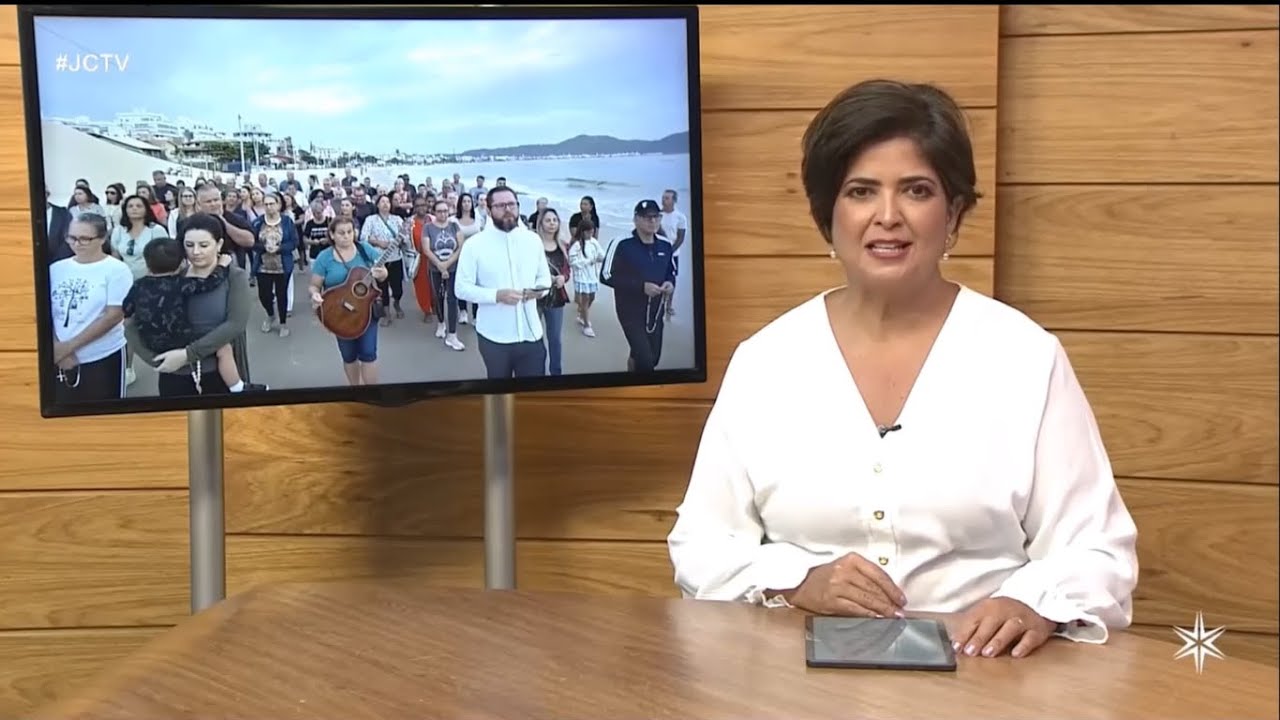 TERÇO NA PRAIA FOI NOTÍCIA NO JCTV DA REDE VIDA.