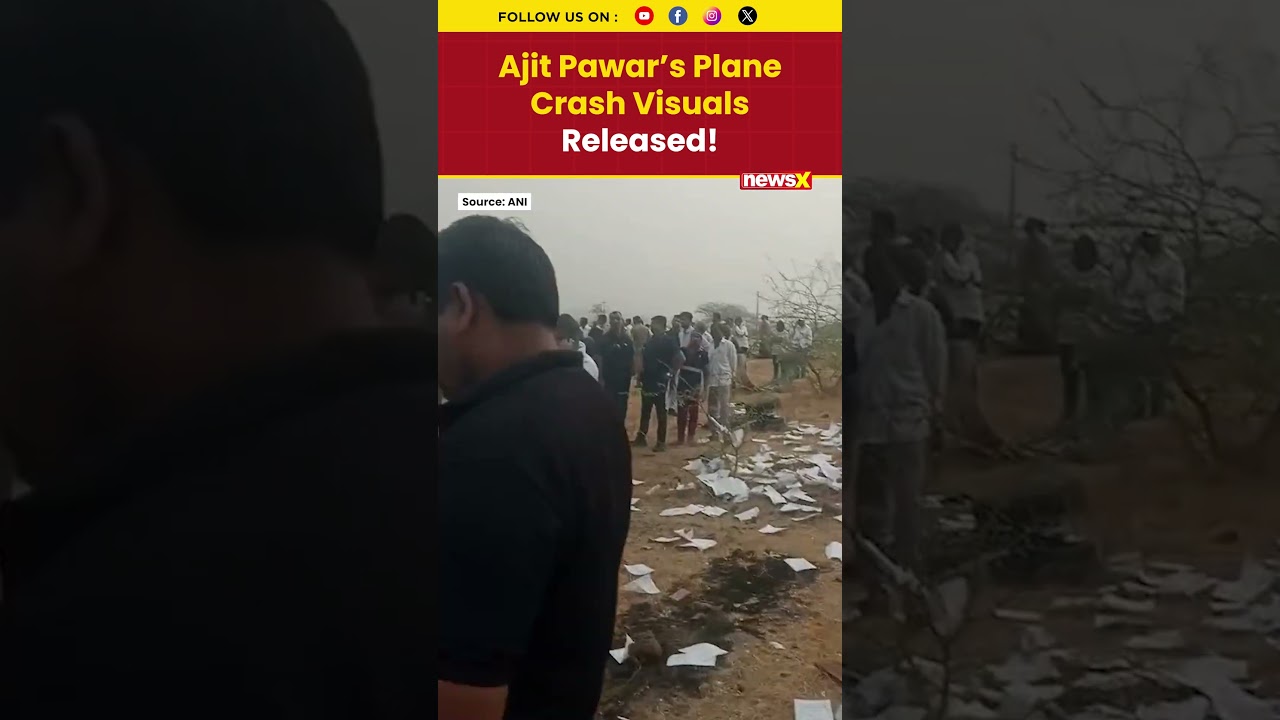 Maharashtra Deputy CM Ajit Pawar&rsquo;s Plane Crash Caught On Visuals #ajitpawar #maharashtra