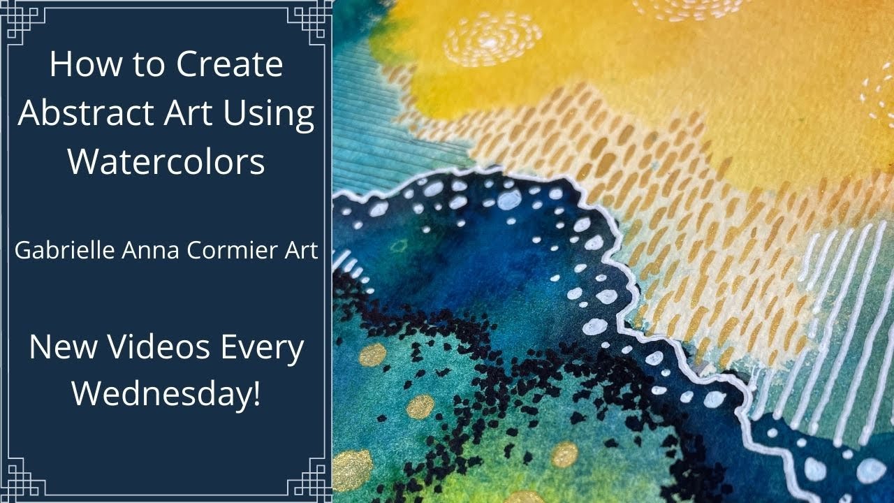 How to Create Abstract Art Using Watercolors | Intuitive Painting Process