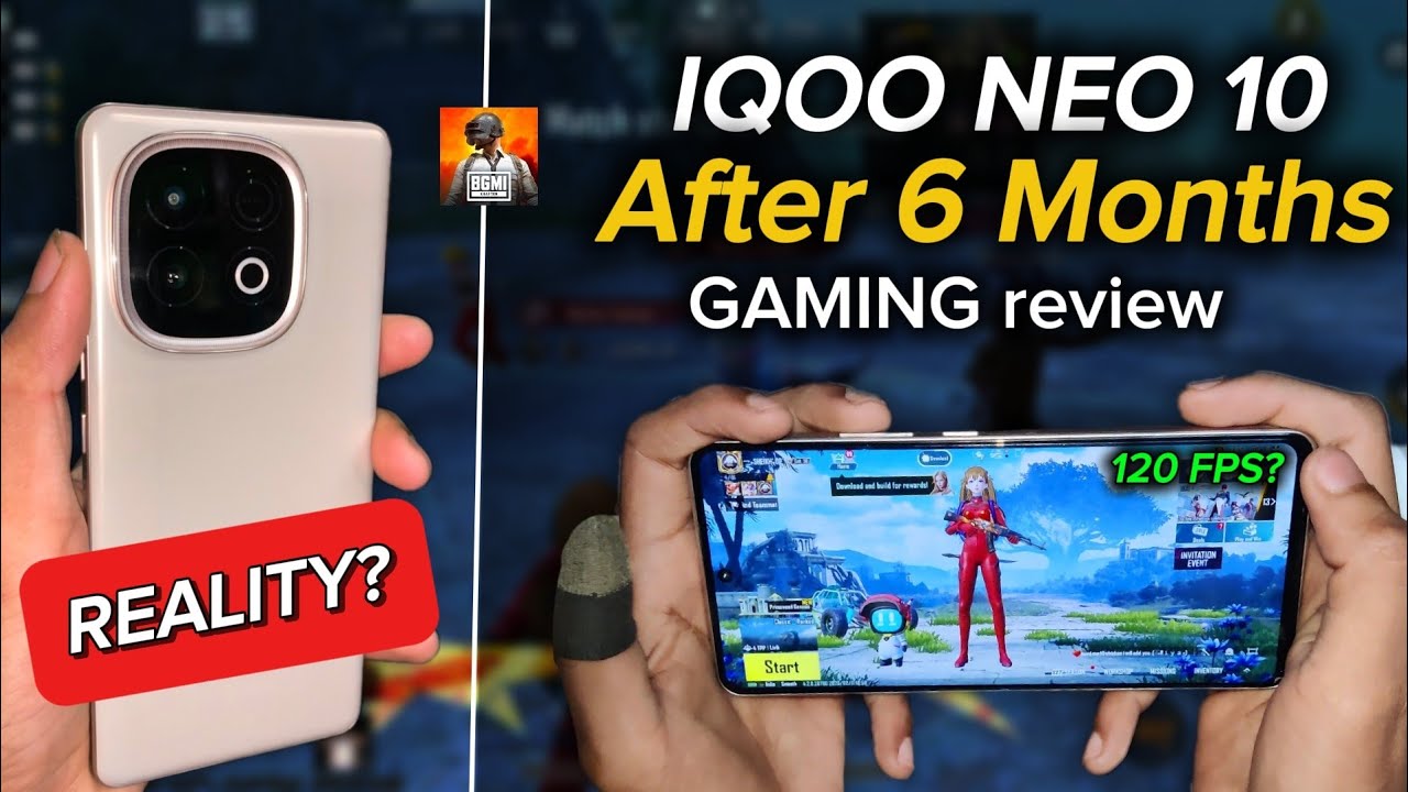 IQOO NEO 10 AFTER 6 MONTHS FOR GAMING REVIEW | will I get 120 fps?