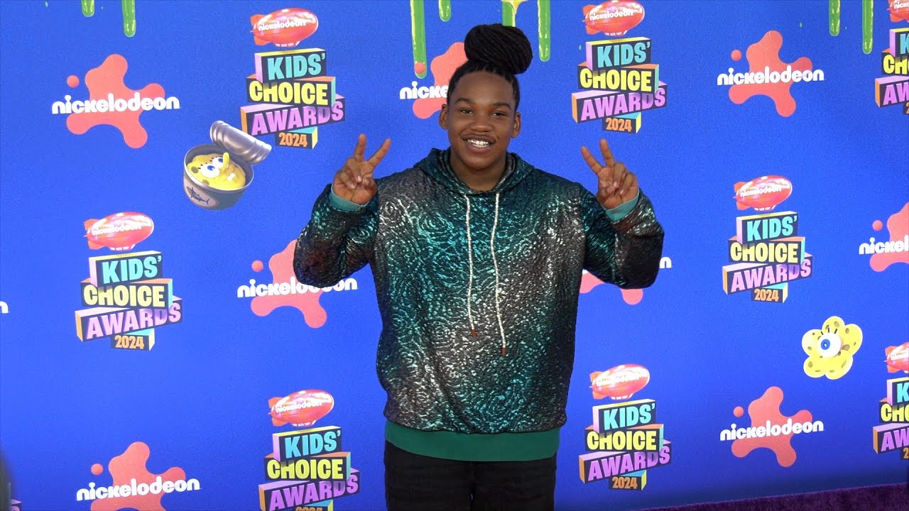 Terrence Little Gardenhigh 2024 Kids' Choice Awards Orange Carpet