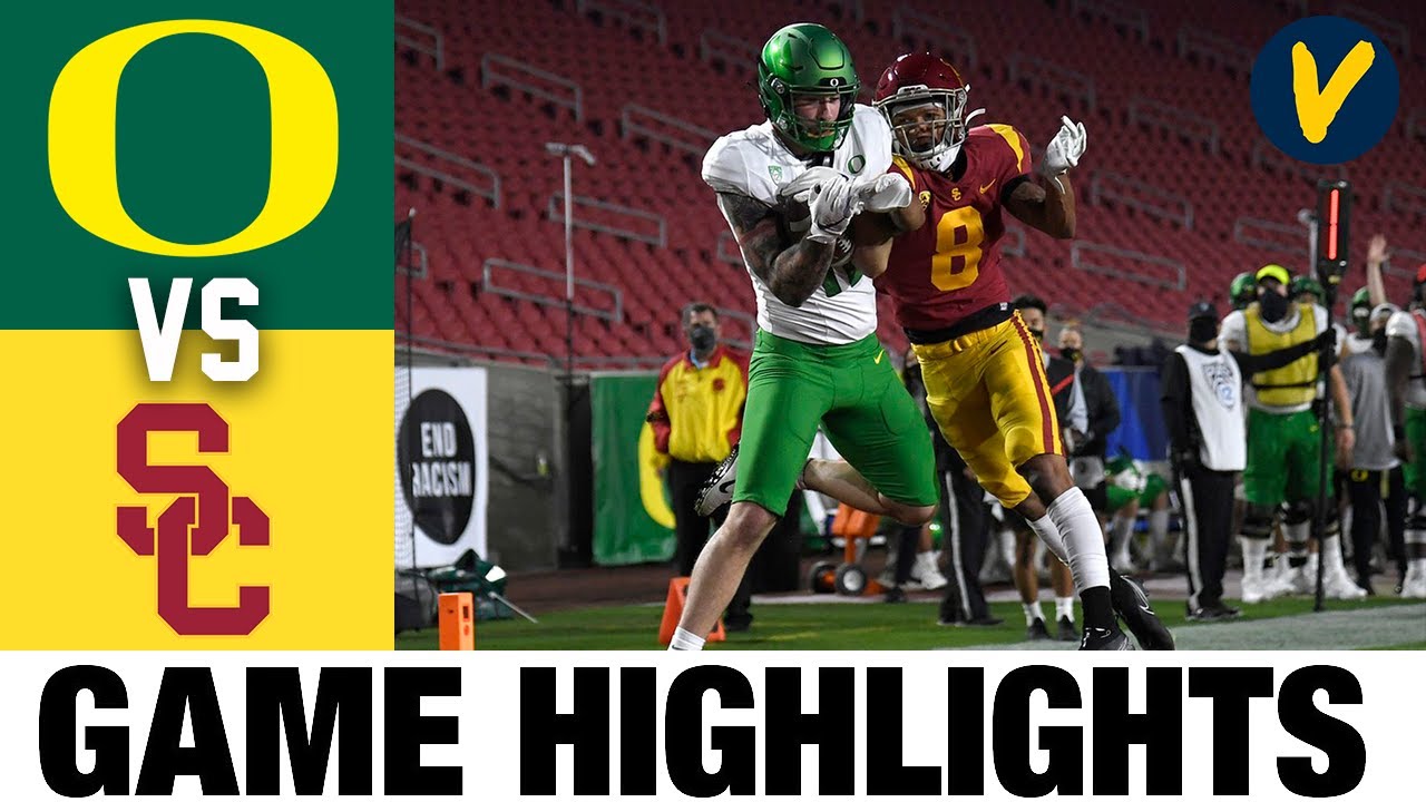 Oregon vs #13 USC Highlights | 2020 PAC 12 Championship Game Football Highlights