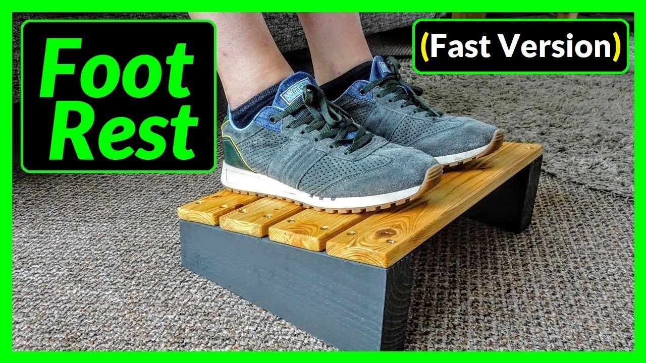 How To Make An Office Desk Foot Rest Using Scrap Wood (Fast Version)