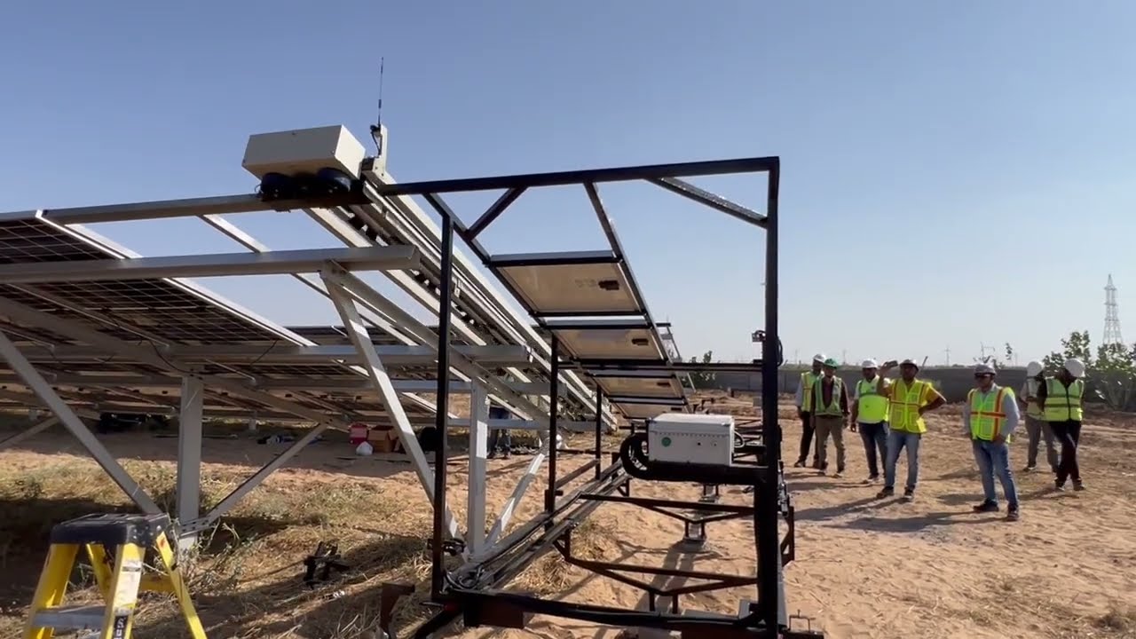 Solar panel cleaning Robot Testing in this site 2026 