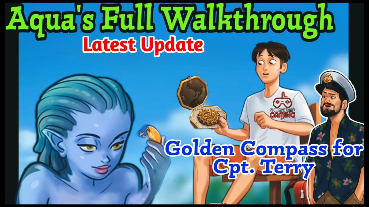 Aqua Full Walkthrough | Summertime Saga 0.20.1 | Golden Compass for Capt. Terry Complete Storyline