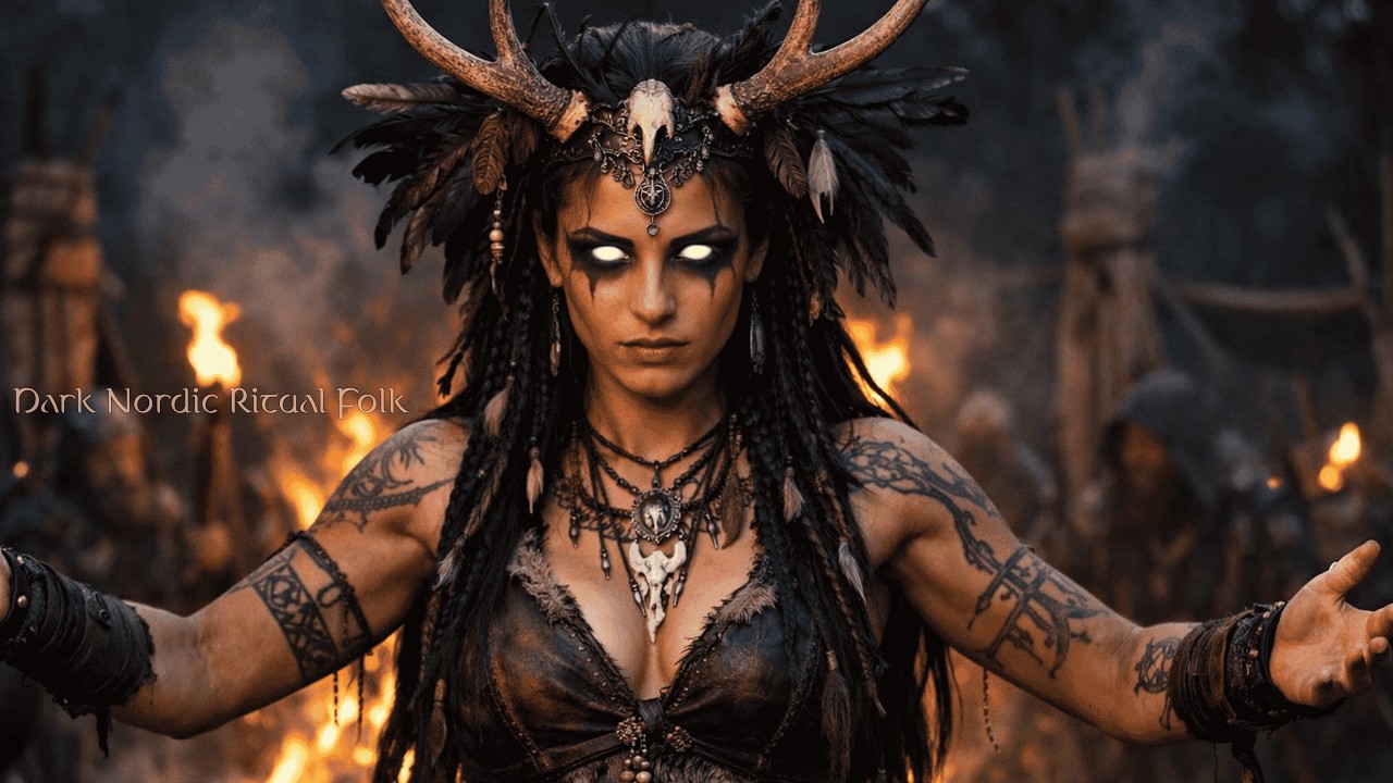 MYRKFLJÓÐ UNDIR FJALLRÓTUM (Dark Currents Below) | Dark Nordic Ritual Folk | Female & Male Old Norse