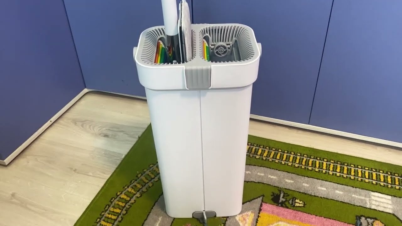 Огляд Комплект для прибирання RZTK Flat Mop + 1 додаткова насадка мікрофібра з Розетка