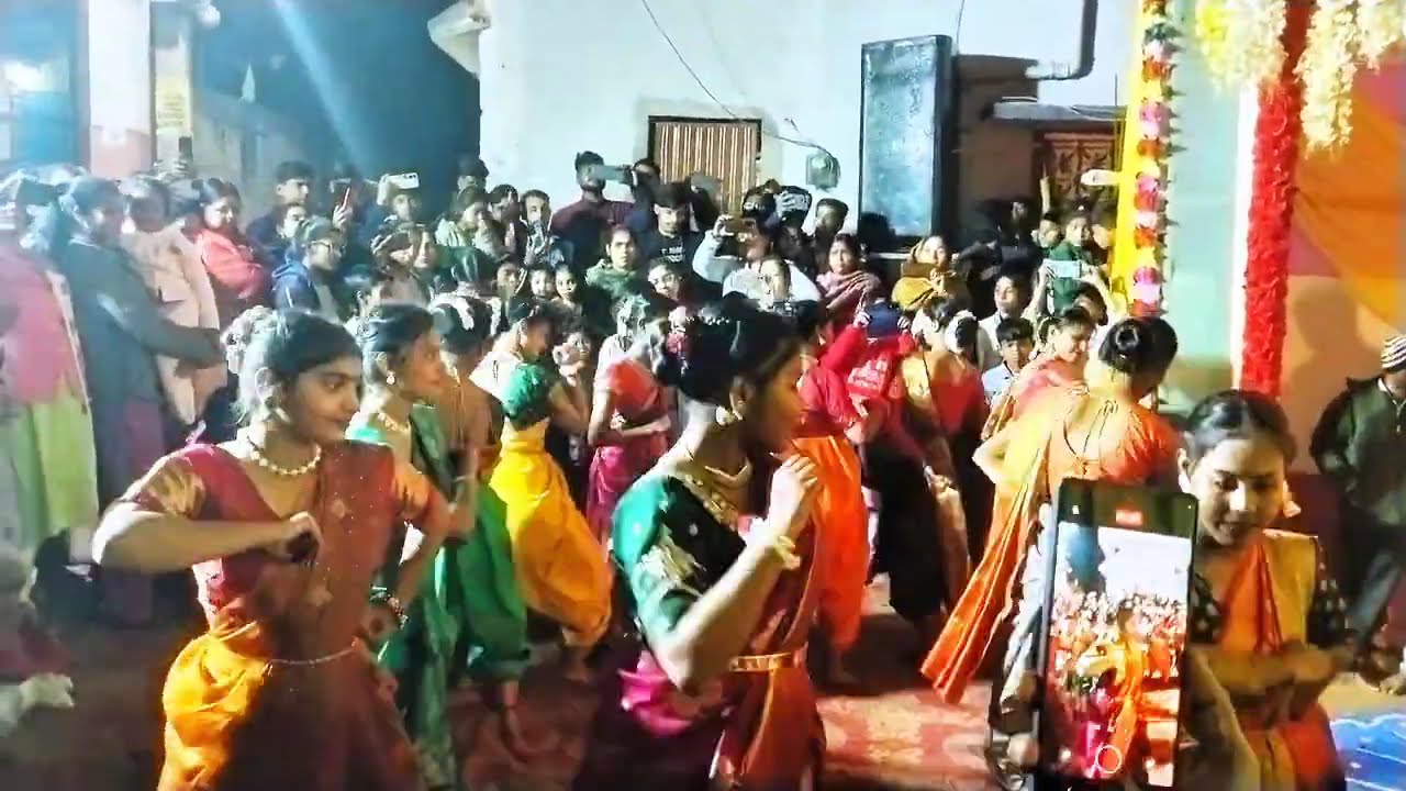An enthusiastic performance on the occasion of Saraswati Puja .Gayatri Nagar,Munger.