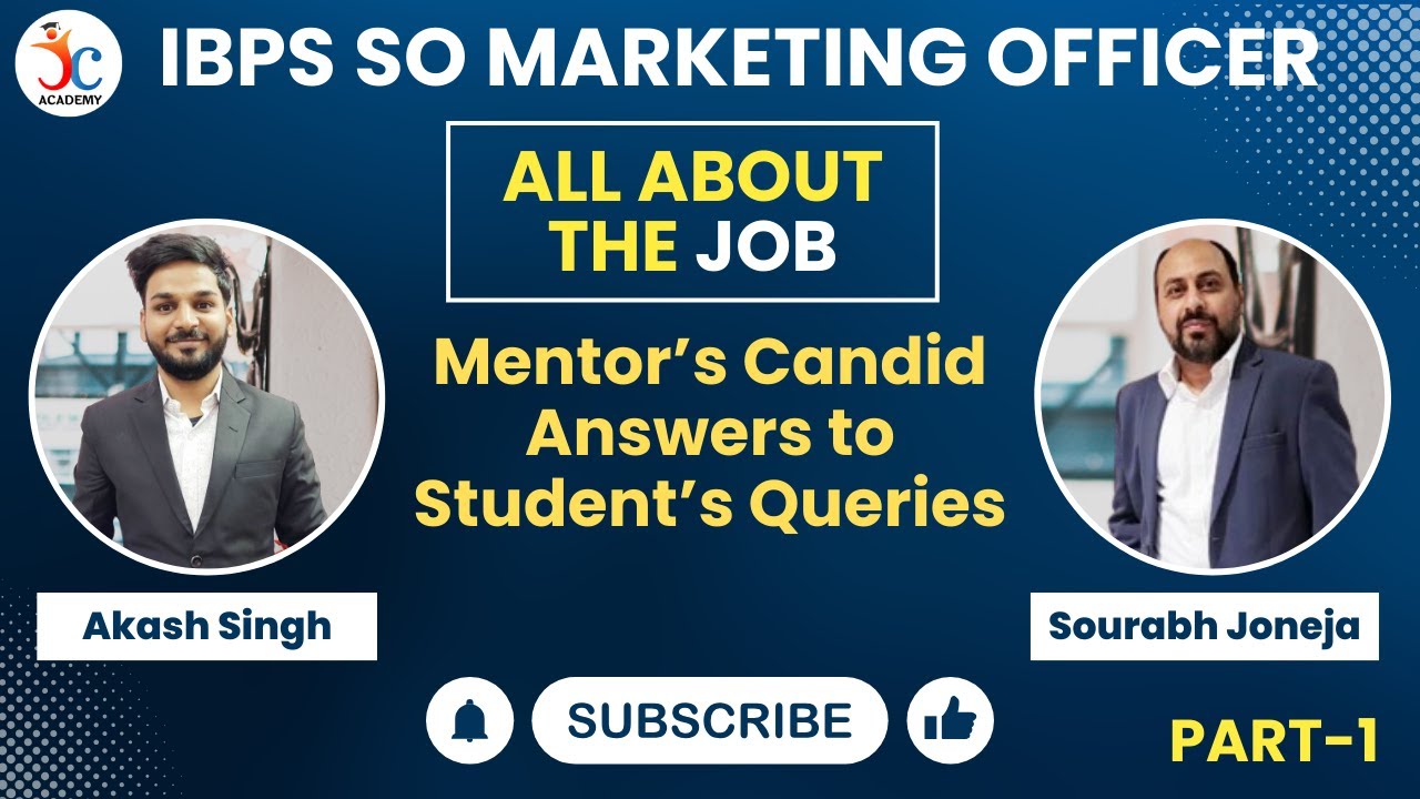 IBPS SO Marketing officer - All doubts answered | Marketing officer Job profile | Candid answers