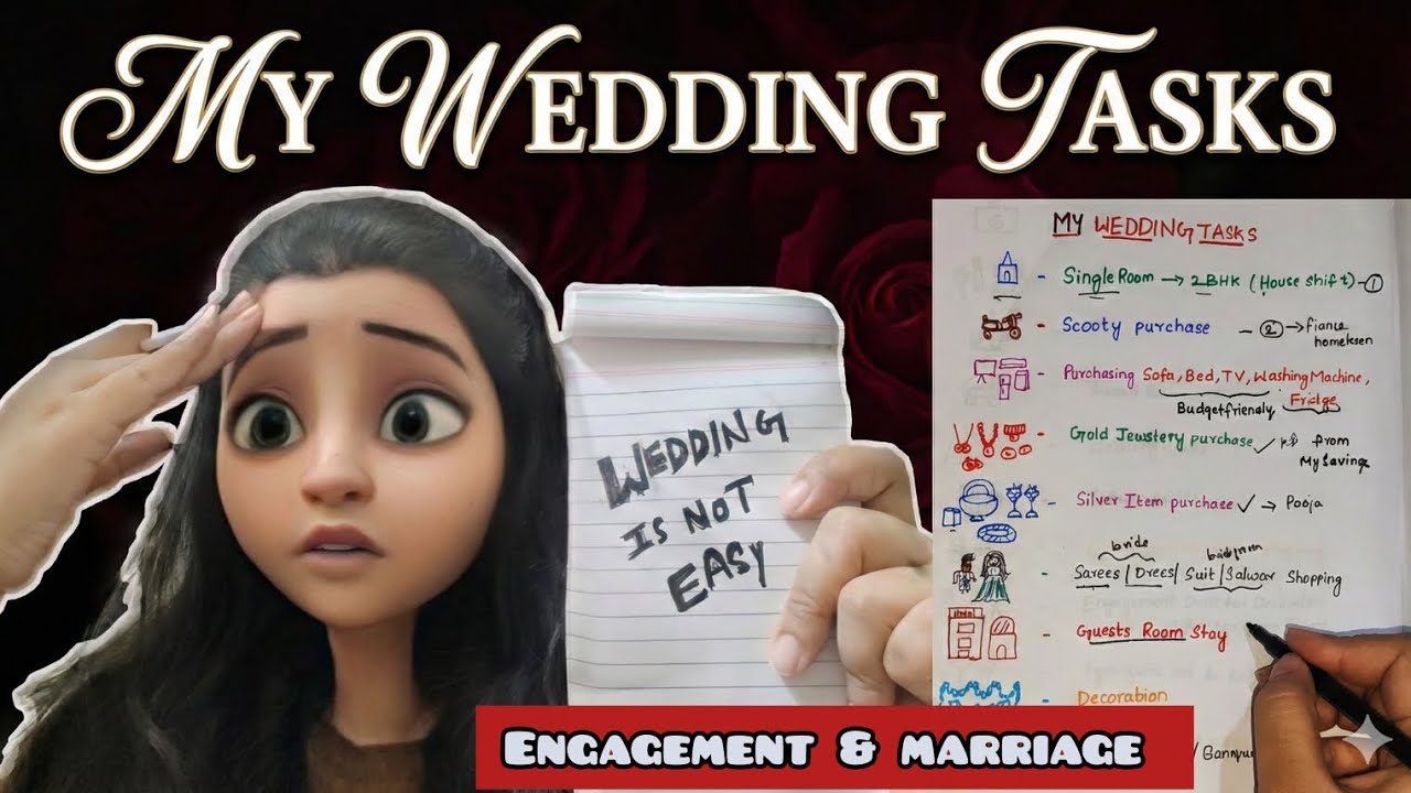 My Wedding Planning 2025 💍🎉📜 🖊️#TeluguWedding #selfweddingPlan #weddingplanner