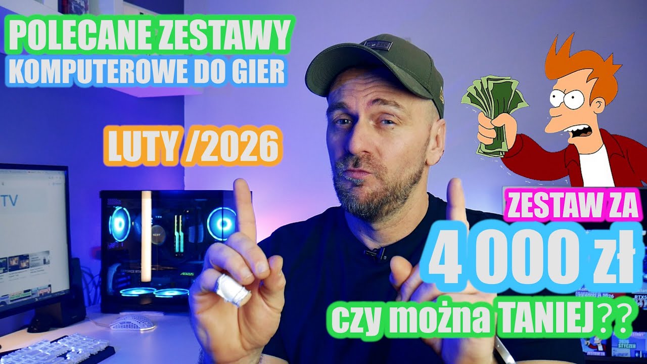 Komputer do GIER do 4000 zł Luty 2026 | POLECANE ZESTAWY KOMPUTEROWE