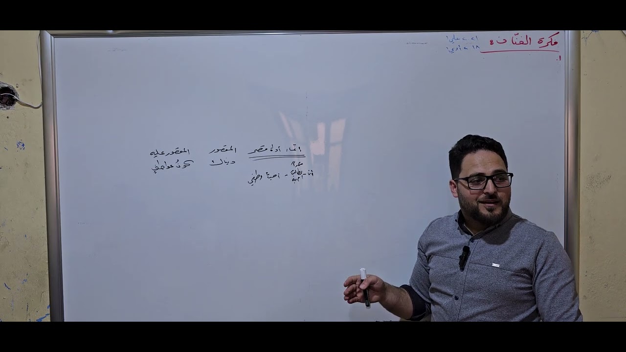 بكالوريا 2024، اللهمّ ارحم زوجتي وأسكنها الفردوس الأعلى.الجلسة: ٦٨ .فكرة الفنان (ممهدات، شرح، أفكار)
