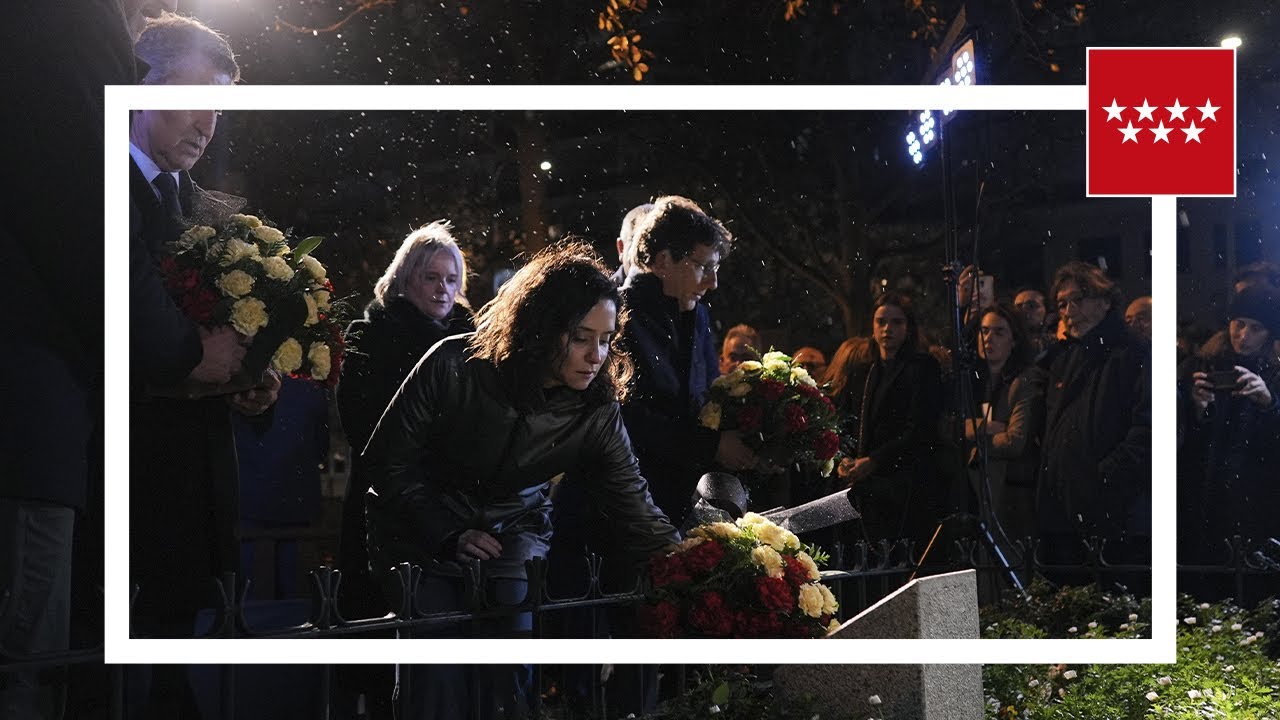 Díaz Ayuso, en el acto de homenaje y recuerdo a Gregorio Ordóñez