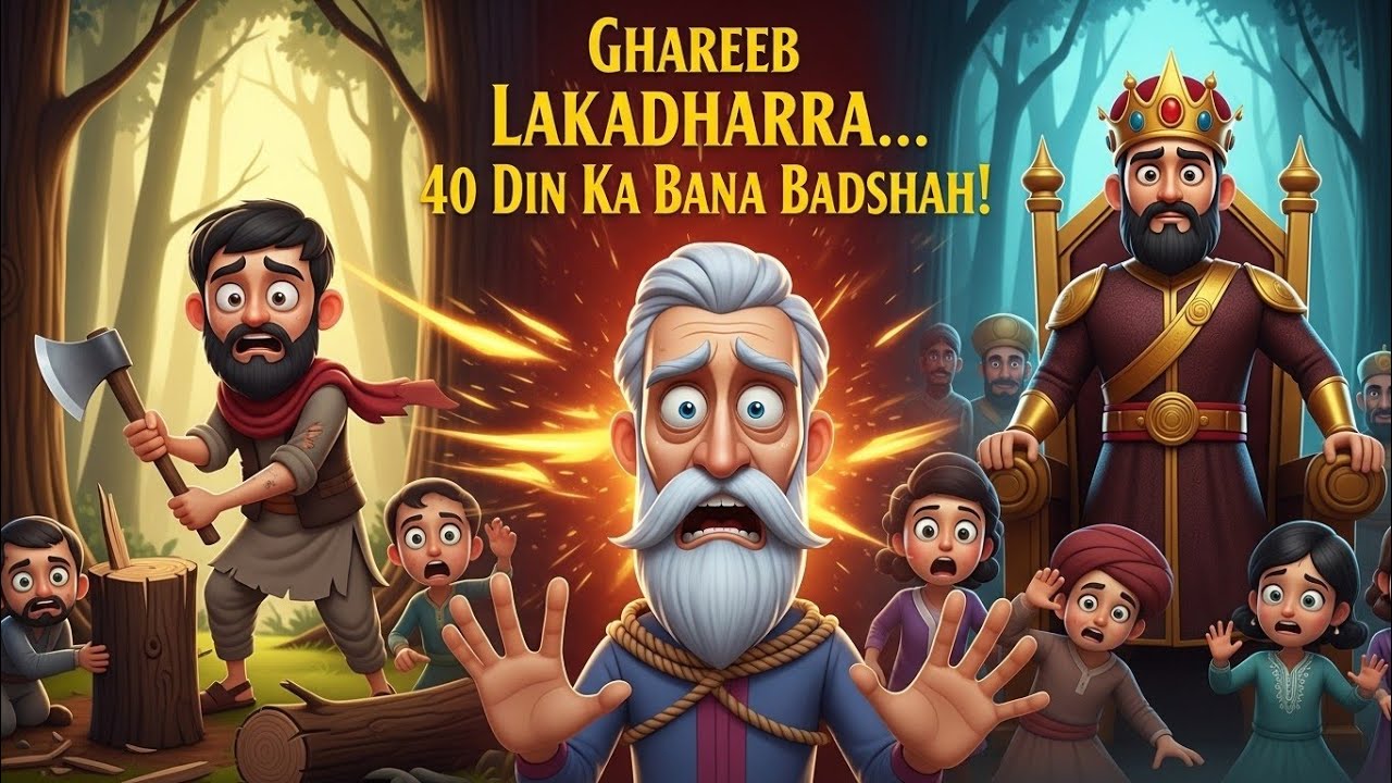Lakadhara Bana 40 Din ka Badshah | kahani | storytelling | Urdu kahani | Moral Story