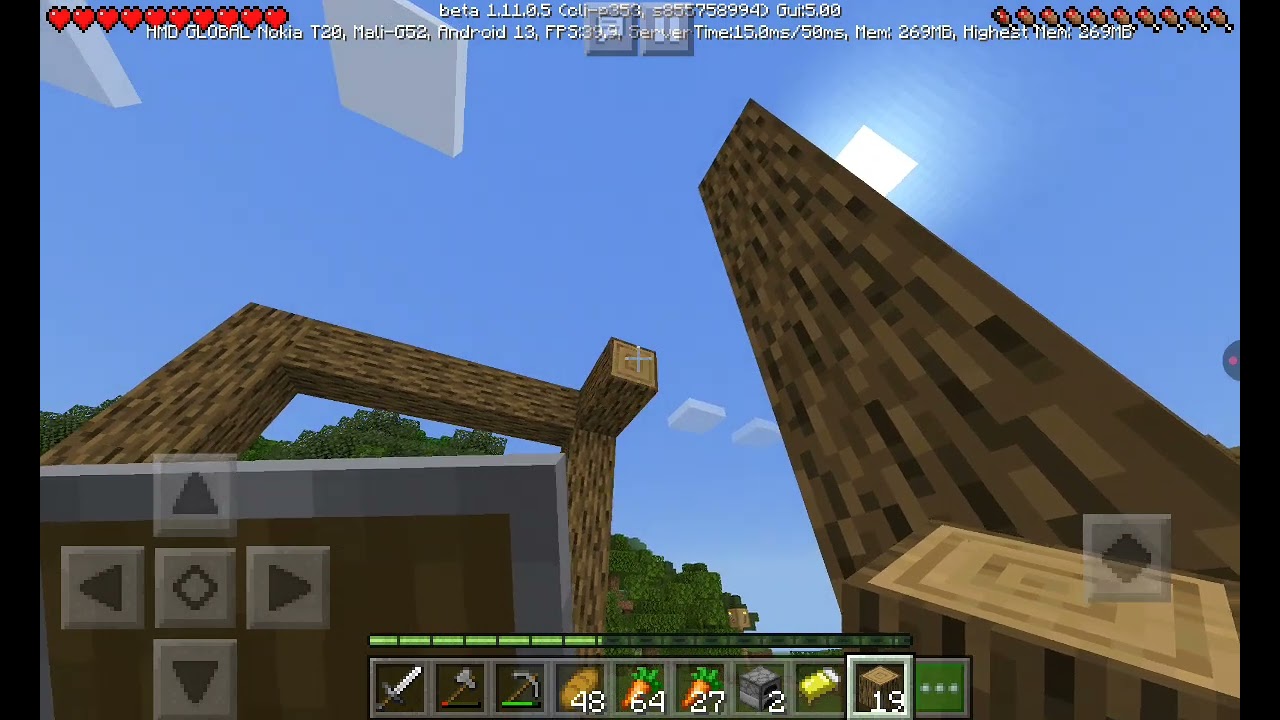 I play minecraft survival series😃# 1 episode