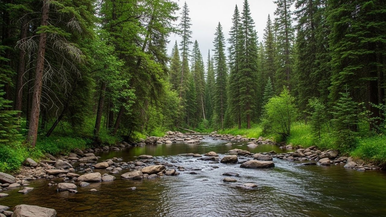 Peaceful River Sound Ambience 🌊 Gentle Flowing Water for Deep Sleep and Relaxation #280