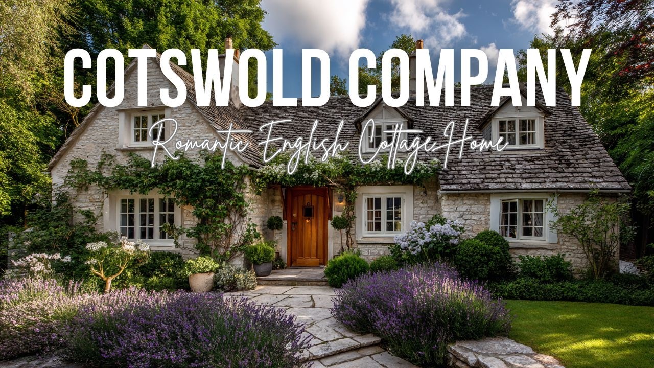 Romantic English Cottage Home Inspired by The Cotswold Company and British Country Charm