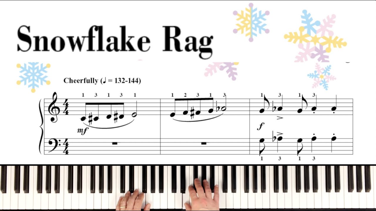 Snowflake Rag (Piano Adventures - Level 3A Lesson Book)