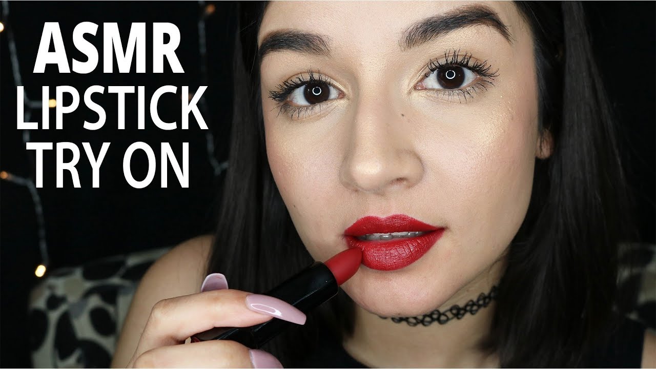 ASMR Lipstick Application (Madam Glam) || Mouth Sounds, Tapping, Close Up || Tena ASMR ♡