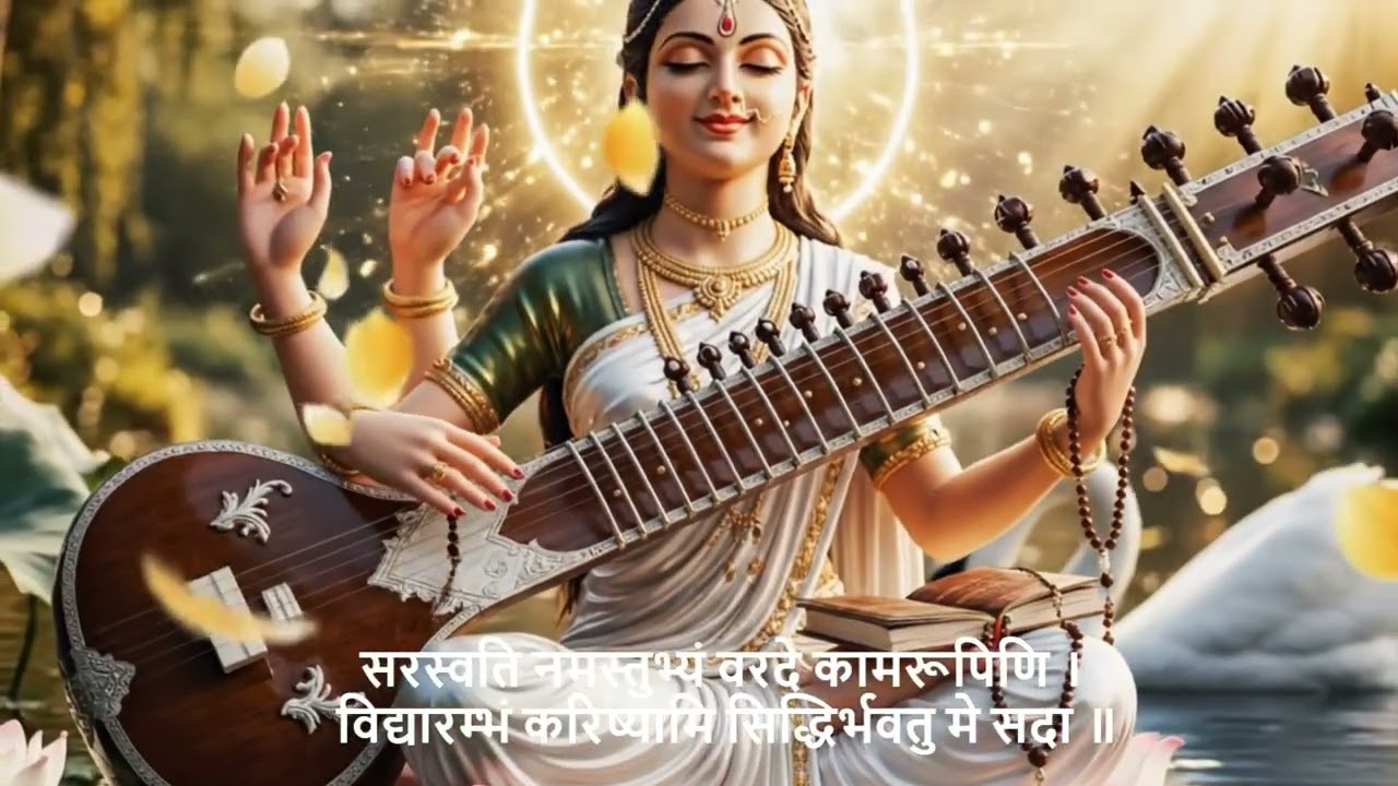 Saraswati Maaa Mantra Chanting 108 times| Mantra Chanting for Concentration in Studies #mantra