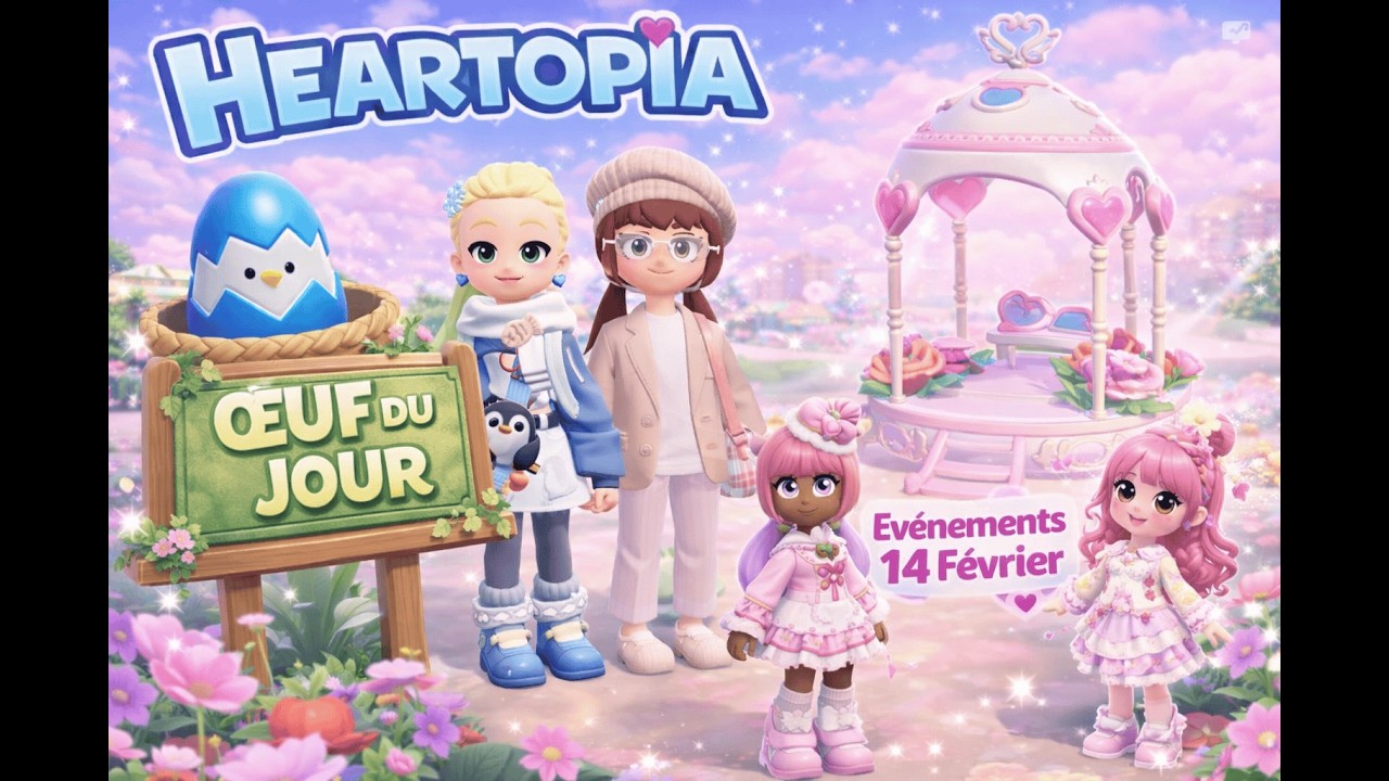 Heartopia 💗 | Œuf du jour #13 & remboursement officiel + événements du 14 février #heartopia #cozy
