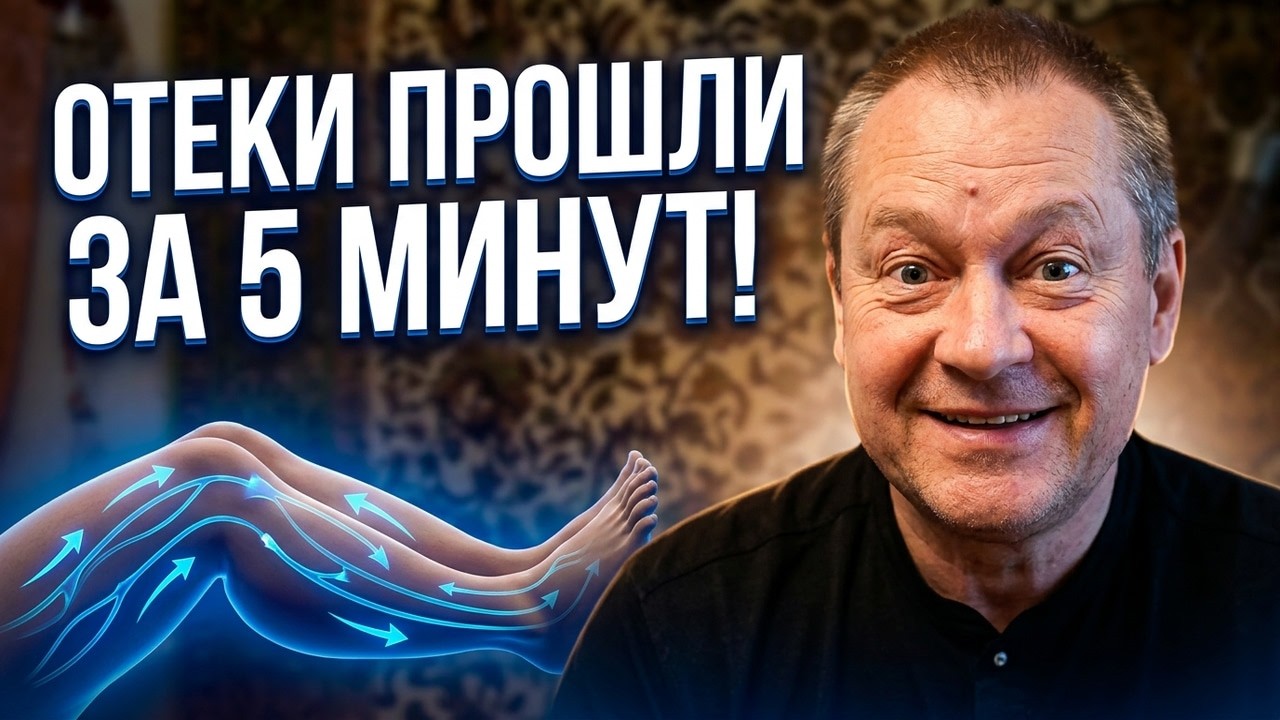 Причины отеков ног. Как убрать отеки за 5 минут простым способом.