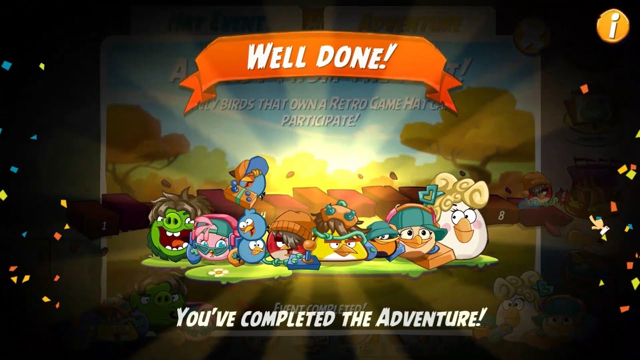 Angry Birds 2 Windows PC "A Blast From The Past!" Hat Set Event Full Completion (November 15, 2025)