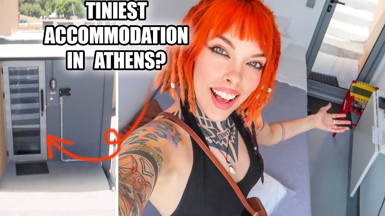 tour of TINY SleepBox in Greece... (9 sq m)
