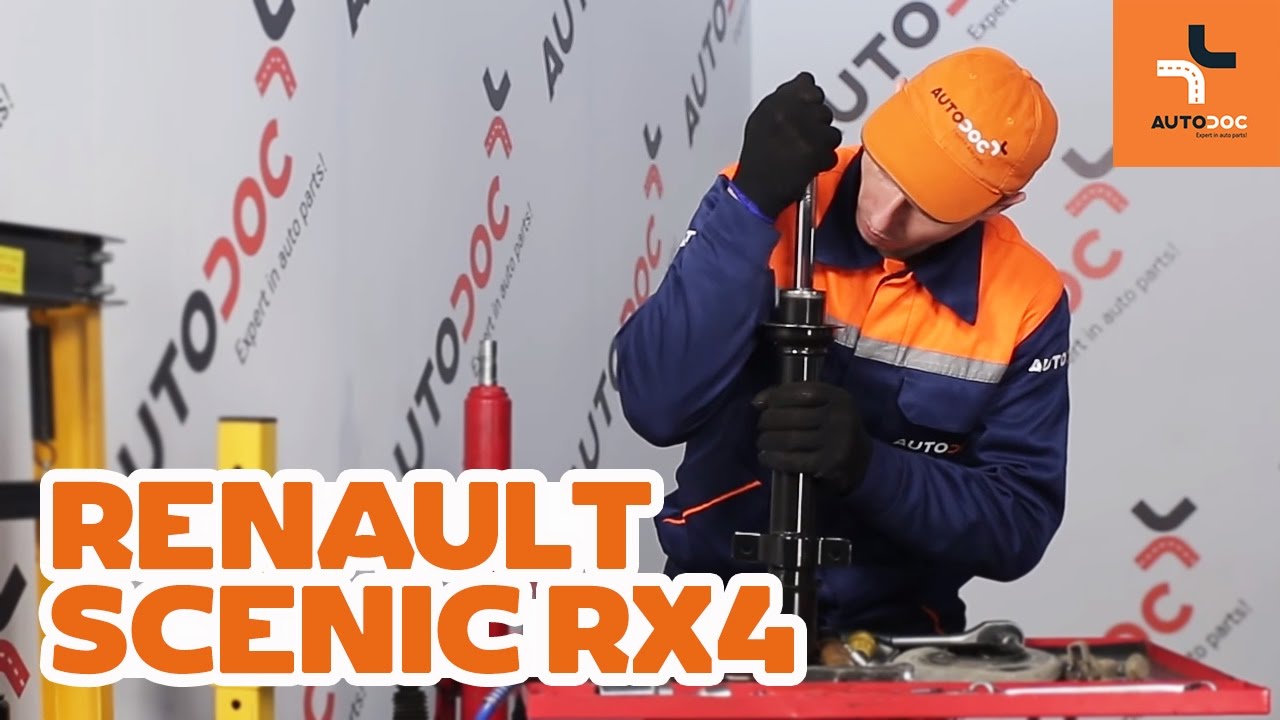 How to change front shock absorbers on RENAULT SCENIC RX4 TUTORIAL | AUTODOC