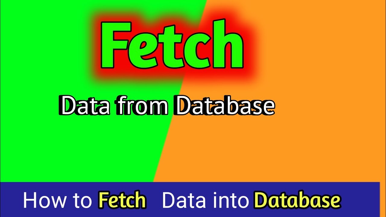 How to Fetch Data from MySql Database using php