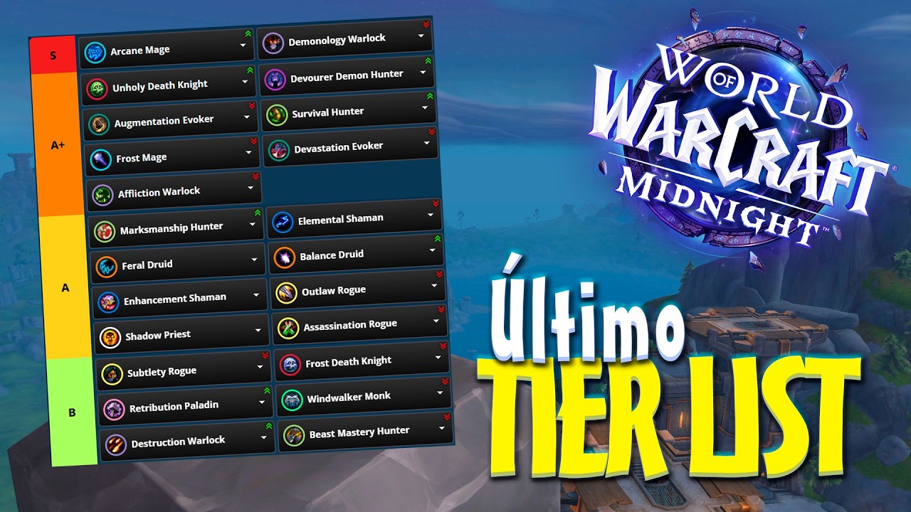 ÚLTIMA TIERLIST ANTES DO MIDNIGHT | WORLD OF WARCRAFT